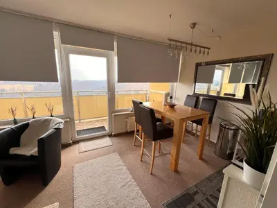 Ein Sitzbereich in der Unterkunft Exklusive Mini Suite - Panorama Hohegeiß