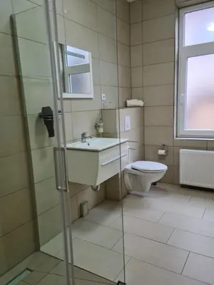 Ein Badezimmer in der Unterkunft Pension Kreihe im Harz