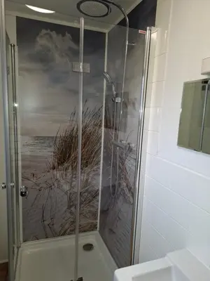 Ein Badezimmer in der Unterkunft Hochwald chalet