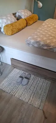 Ein Bett oder Betten in einem Zimmer der Unterkunft Hochwald chalet