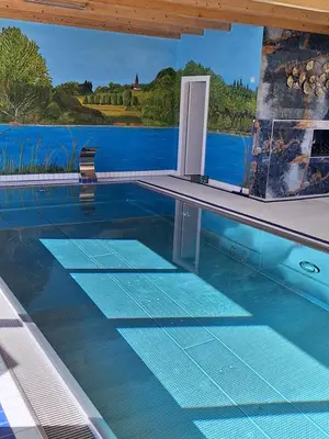 Der Swimmingpool an oder in der Nähe von Idylle