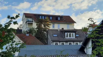 Das Gebäude in dem sich die Ferienwohnung befindet