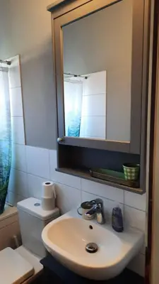 Ein Badezimmer in der Unterkunft Schöngrün
