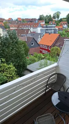 Ein Balkon oder eine Terrasse in der Unterkunft Schöngrün