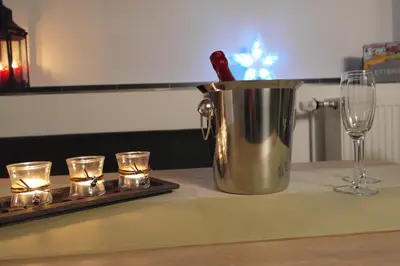 Getränke in der Unterkunft Ferienwohnung Eisblick