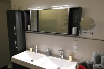 Ein Badezimmer in der Unterkunft Ferienwohnung Eisblick