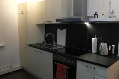 Küche/Küchenzeile in der Unterkunft Ferienwohnung Eisblick