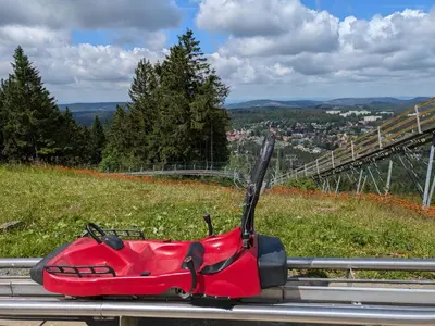 Ein allgemeiner Bergblick oder ein Berglick von der Ferienwohnung aus