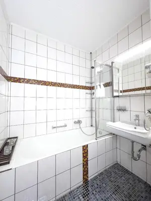 Ein Badezimmer in der Unterkunft Ferienwohnung Hexenstieg