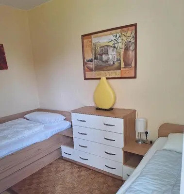 Ein Bett oder Betten in einem Zimmer der Unterkunft Harzgefühl