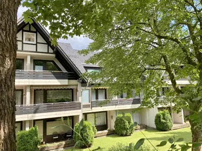 Ein Garten an der Unterkunft Ferienwohnung kleine Harzer Freiheit