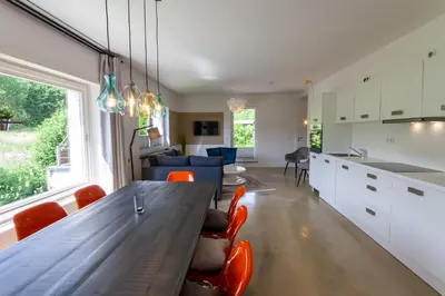 Küche/Küchenzeile in der Unterkunft Ferienwohnung Familien Loft im Haus Tannenblick Lofts