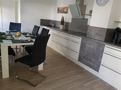Küche/Küchenzeile in der Unterkunft Stadthaus Nr. 16