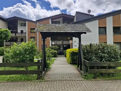 Ein Garten an der Unterkunft Ferienbutzen Harz in Sieber