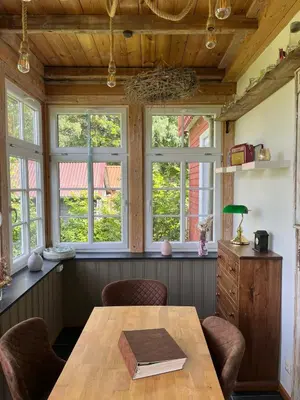 Küche/Küchenzeile in der Unterkunft Ferienwohnung Berghexe mit Terrasse