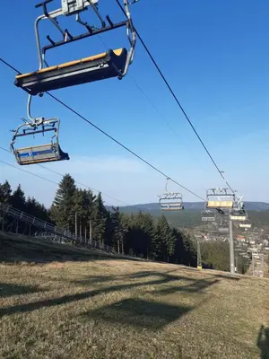 Ein allgemeiner Bergblick oder ein Berglick von der Ferienwohnung aus