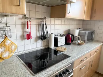 Küche/Küchenzeile in der Unterkunft Ferienwohnung Laura