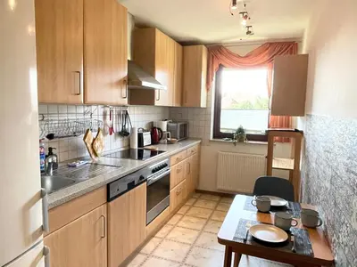 Küche/Küchenzeile in der Unterkunft Ferienwohnung Laura