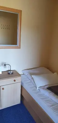 Ein Bett oder Betten in einem Zimmer der Unterkunft Ferienwohnung Harz