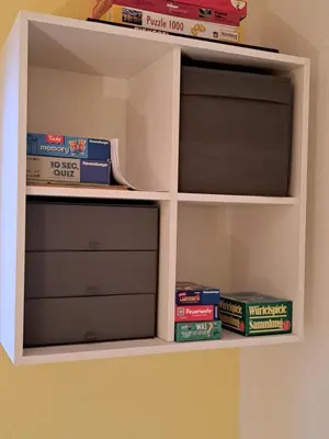 Die Bibliothek in der Ferienwohnung