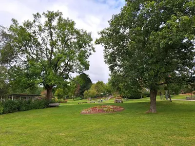 Ein Garten an der Unterkunft Wohnung in Hahnenklee Goslar