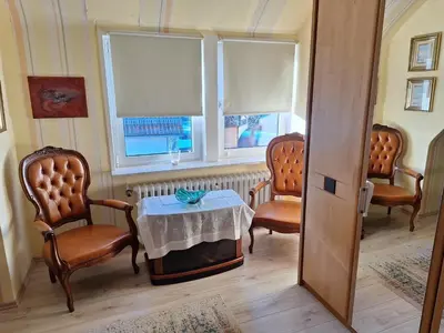 Ein Sitzbereich in der Unterkunft Villa Duli