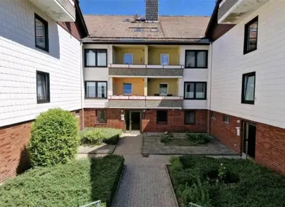 Das Gebäude in dem sich die Ferienwohnung befindet