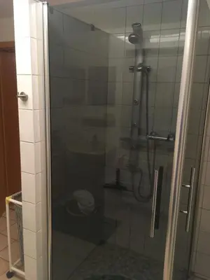 Ein Badezimmer in der Unterkunft Ferienwohnung Messerschmidt