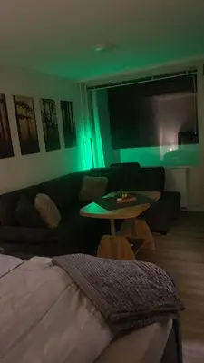 Ein Sitzbereich in der Unterkunft Fewo Hansemann