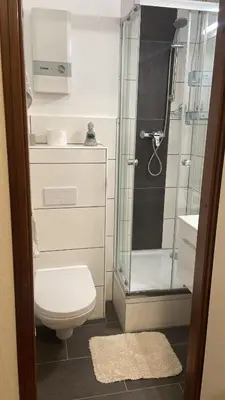 Ein Badezimmer in der Unterkunft Fewo Hansemann