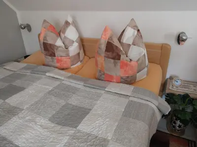 Ein Bett oder Betten in einem Zimmer der Unterkunft Ferienhaus Prinzler