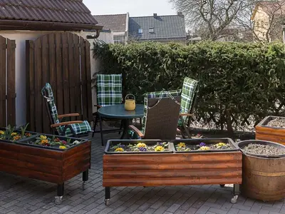 Ein Garten an der Unterkunft Ferienhaus Prinzler