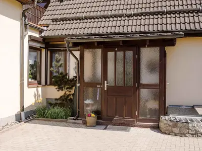 Eine Fassade oder ein Eingang zu Ferienhaus Prinzler