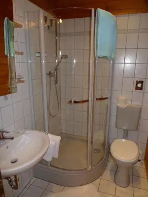 Ein Badezimmer in der Unterkunft Landhaus Meyer