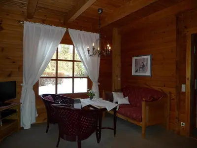 Ein Sitzbereich in der Unterkunft Landhaus Meyer