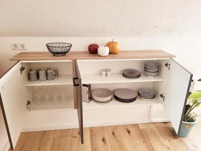 Küche/Küchenzeile in der Unterkunft FeWo Walsch