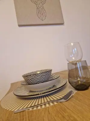 Kaffee-/Teezubehör in der Unterkunft Helle 3 Zimmer Wohnung im Harz