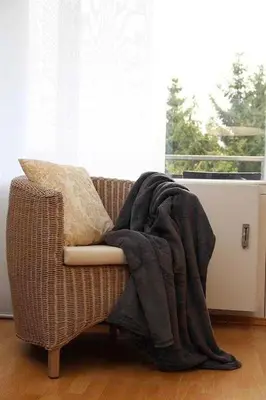 Ein Sitzbereich in der Unterkunft Ferienwohnung 