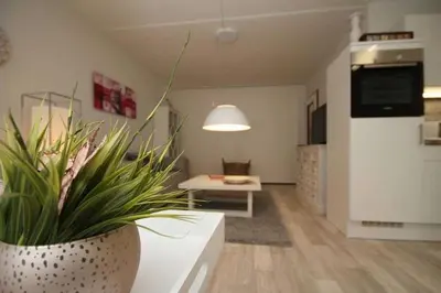 Küche/Küchenzeile in der Unterkunft Ferienwohnung 