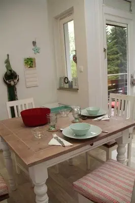 Ein Sitzbereich in der Unterkunft Ferienwohnung 