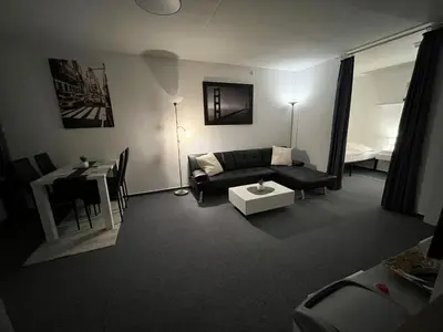 Ein Sitzbereich in der Unterkunft Kleine Residenz