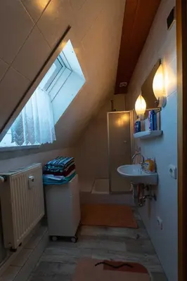 Ein Badezimmer in der Unterkunft Ferienwohnung Zeiß