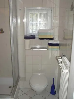 Ein Badezimmer in der Unterkunft Ferienwohnung 