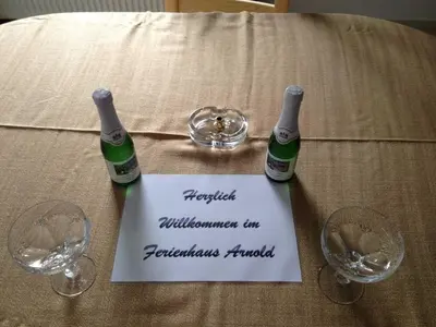 Getränke in der Unterkunft Ferienhaus Arnold
