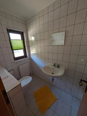Ein Badezimmer in der Unterkunft Ferienhaus Bornholzweg in Quedlinburg 157 qm