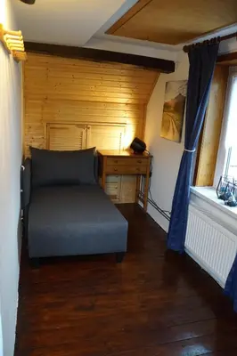 Ein Sitzbereich in der Unterkunft Das Gipp8cht Ferienhaus