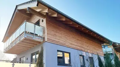 Das Gebäude in dem sich das Chalet befindet