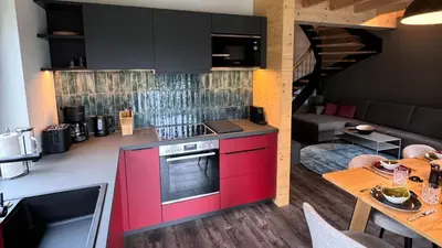 Küche/Küchenzeile in der Unterkunft Hahnenklee Ferienchalets