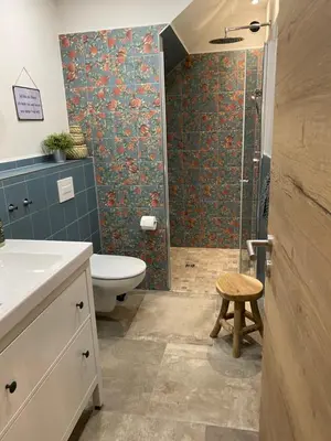 Ein Badezimmer in der Unterkunft Appartementhaus Seiler Quedlinburg