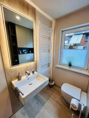 Ein Badezimmer in der Unterkunft HarzFokus - Freshnest #Netflix#Wlan#Zentrum